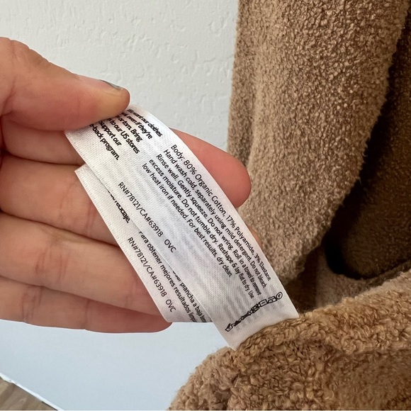 Eileen Fisher Honey Organic Cotton Boucle Long Cardigan - Picture 7 of 8